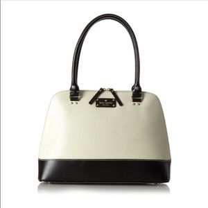Katespade black & white purse