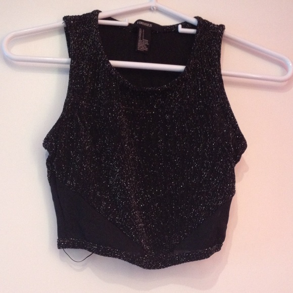 NWOT sparkly crop top!