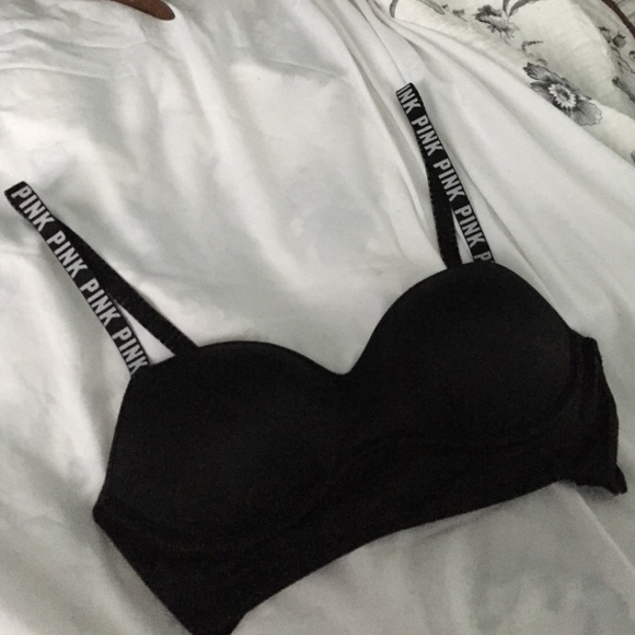 NWOT Black Cage Back Push-Up Bralette