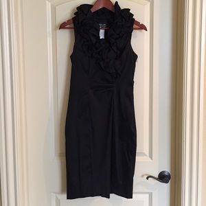 Ruffle Black Dress