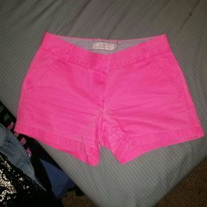 JCrew hot pink shorts!