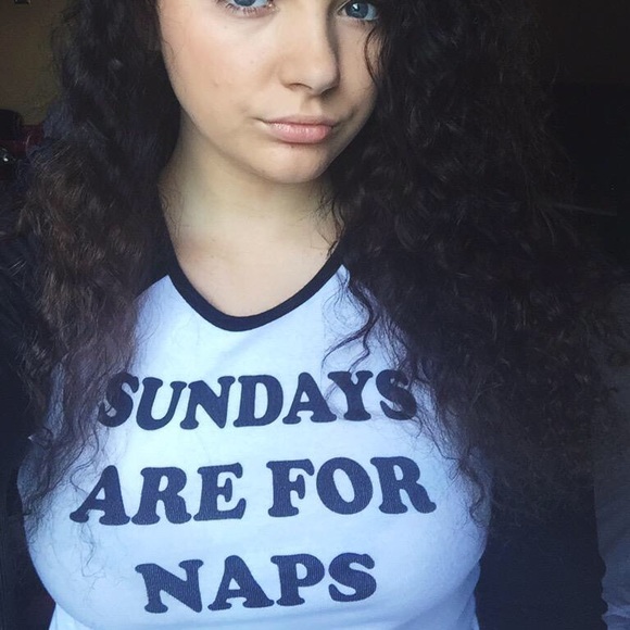 Sunday's are for naps baseball tee - Picture 2 of 4