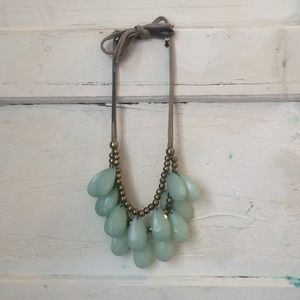 Beautiful Anthropologie Mint Green Bib Necklace
