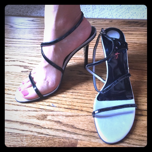 Charles by Charles David black strappy heels