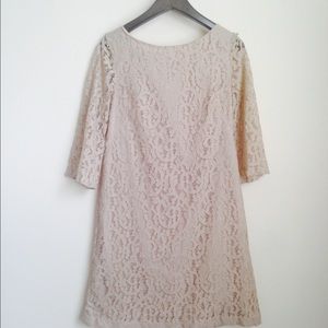 Nude lace dress