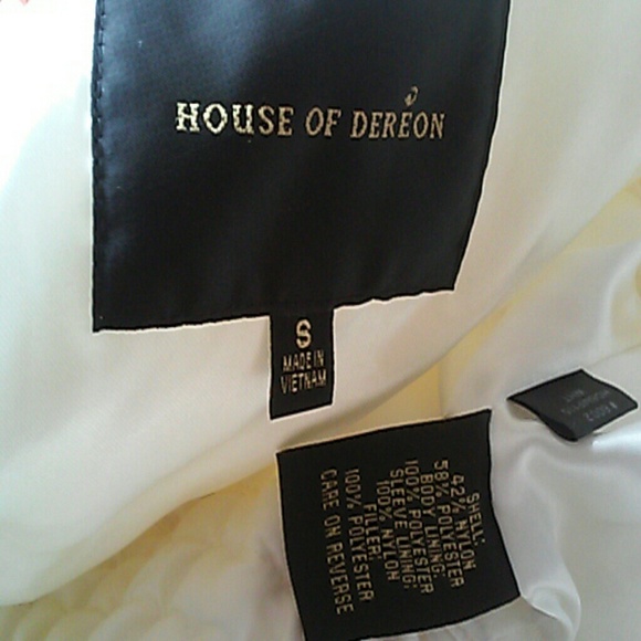 House of Dereon white jacket - Picture 3 of 3
