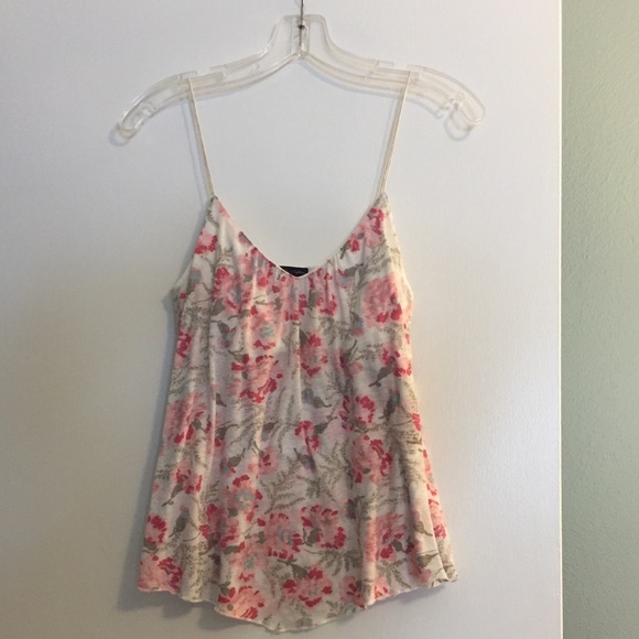 Floral print spaghetti strap top