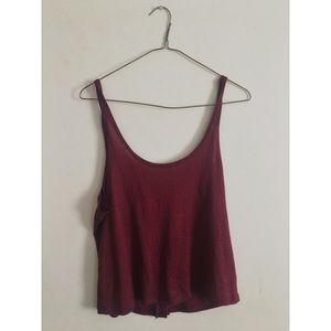 Open Back Cropped Tank