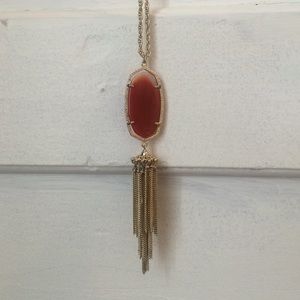 Kendra Scott Rayne Necklace in Dark Orange