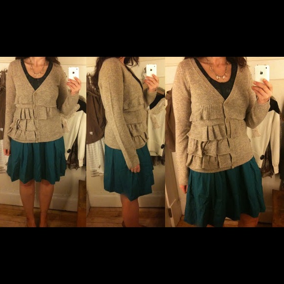 ⭕️Sold⭕️Anthropologie Split Decision Cardigan M - Picture 3 of 4