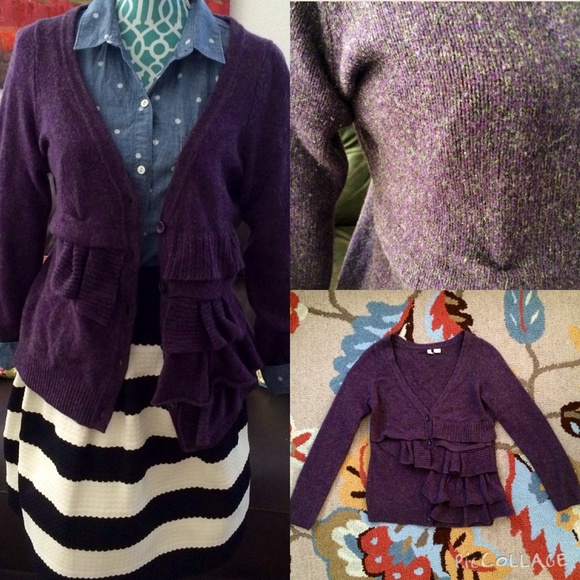 ⭕️Sold⭕️Anthropologie Split Decision Cardigan M - Picture 4 of 4