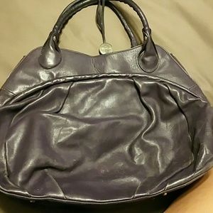 Purple leather Furla Bag