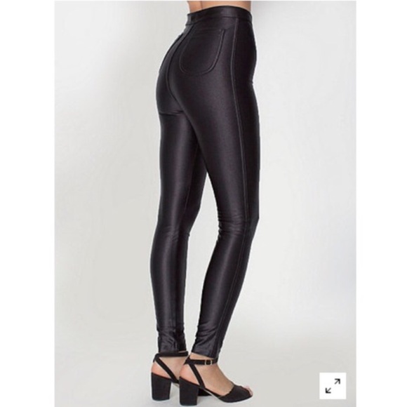 American Apparel Black Disco Pants