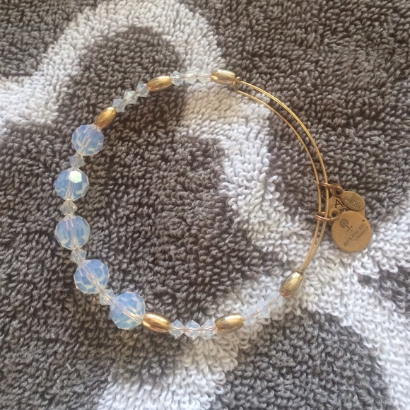 White Swarovski Crystal Alex & Ani Bracelet