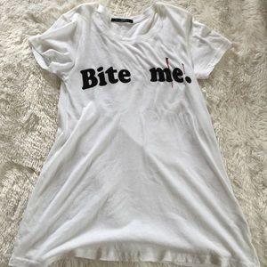 "Bite me" wildfox t-shirt