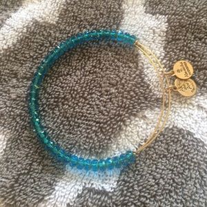 Alex & Ani Aqua Luminary Beaded Bangle