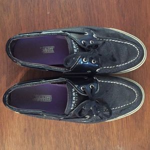 Black Sparkle Sperry's