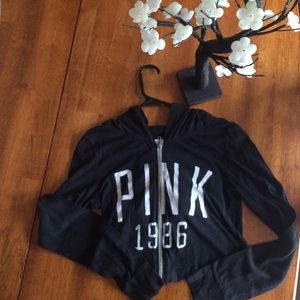 Black VS Pink Full Zip Hoodie