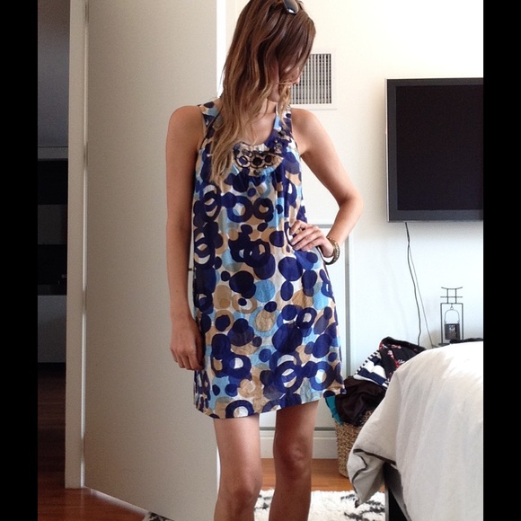 Kensie Circle Pattern And Detail Dress
