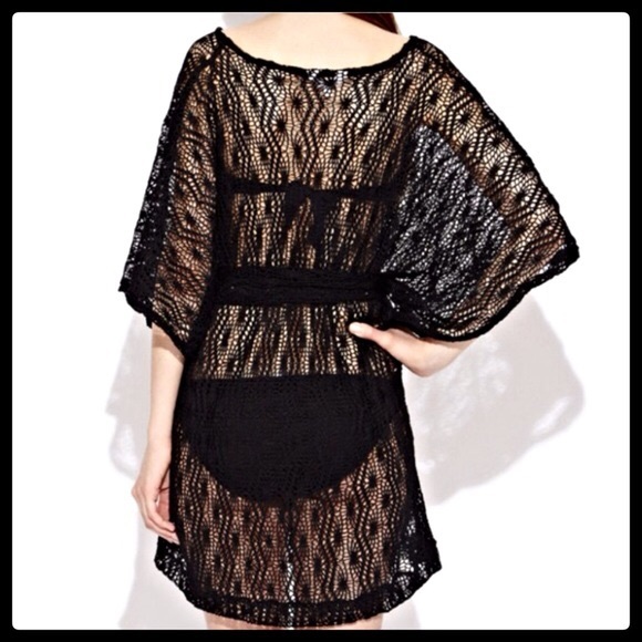 ❗️1-HOUR SALE❗️Boho Tunic Lace Mini Dress CoverUp - Picture 3 of 4