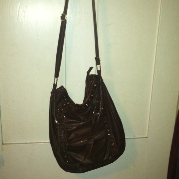 Long or short brown leather purse