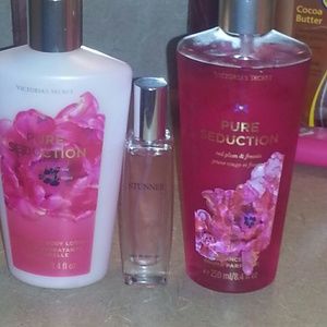 Victoria secret seduction set and minni bombshell.