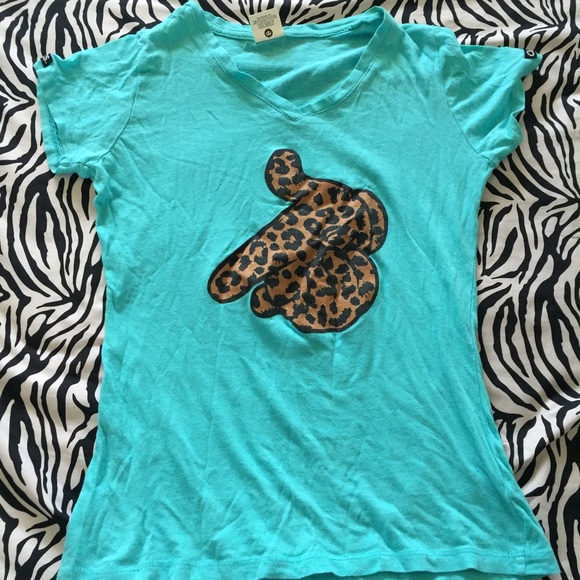 Crooks n Castles Teal/Animal Print Shirt