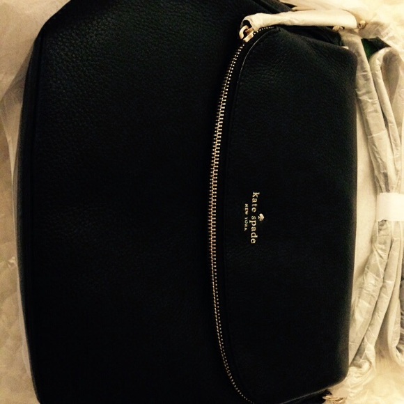 💕SOLD💕Kate Spade Cobble Hill Devin Black Leather - Picture 3 of 4