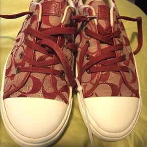 Coach Tennis Shoes (Red)