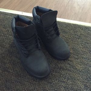 Black Timberland boots