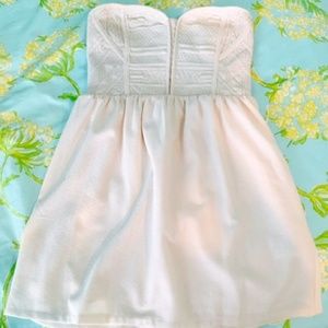 Strapless baby doll dress
