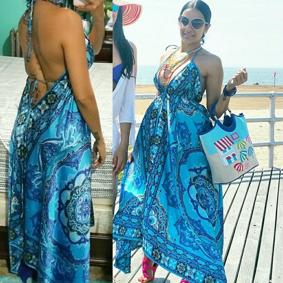 Spring summer Beautifull open back maxi Dress - Picture 2 of 2