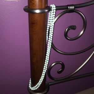 Blue beaded necklace