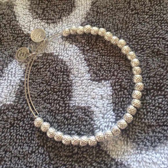 Shiny Silver Euphrates Beaded Bracelet