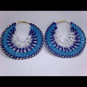 Crochet Hoop Earrings