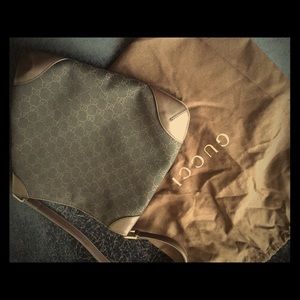 Authentic Gucci Dark Brown handbag