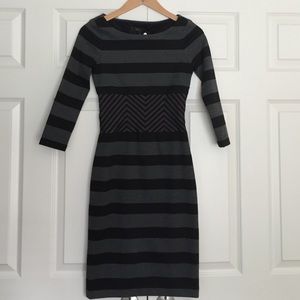FLASH SALE! Bcbg MaxAzria striped pencil dress XXS