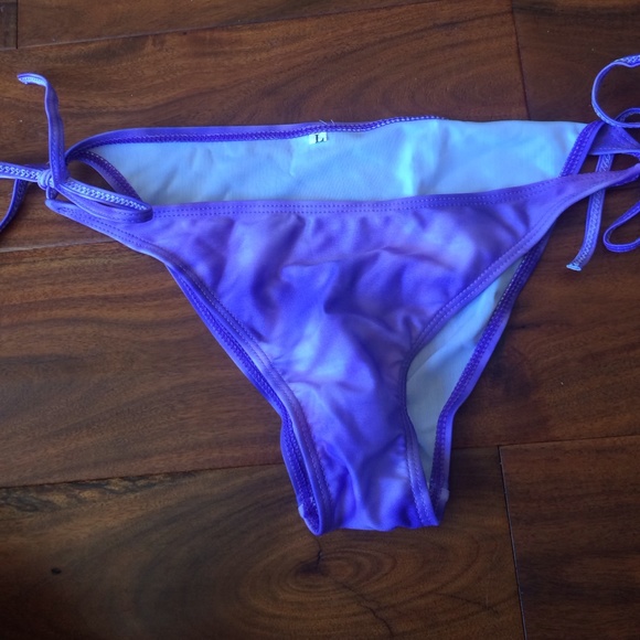 Purple Tie-Dye bikini bottoms