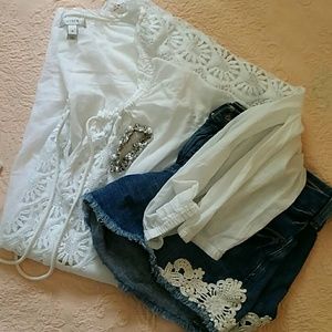 Jcrew white tunic/cover up