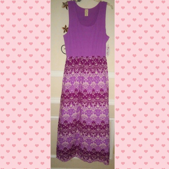 Xxl maxi dress sleeveless purple NEW