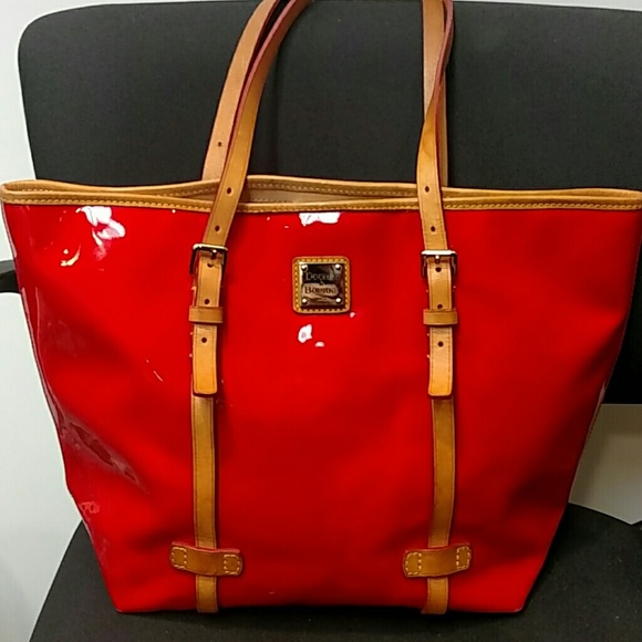 Dooney and Bourke Red patent handbag