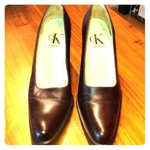 Dark brown CK Calvin Klein pumps
