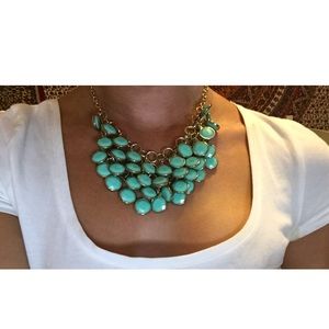 Teal Bib Necklace