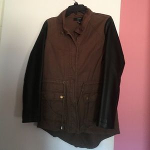 Cargo/leather jacket-Small