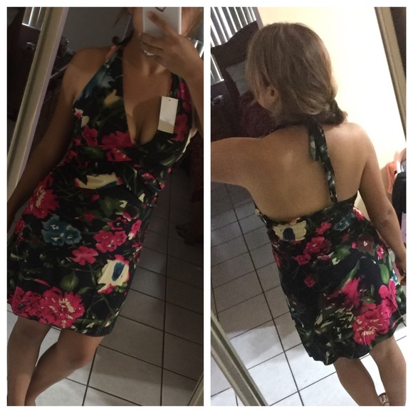 Black Floral Sexy Party Little Casual Fall Fucshia