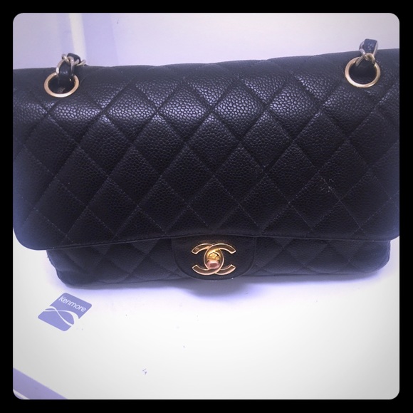 Black Chanel purse