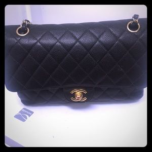 Black Chanel purse