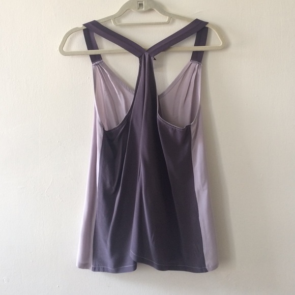 Beautiful silk two-tone purple top - Picture 2 of 4