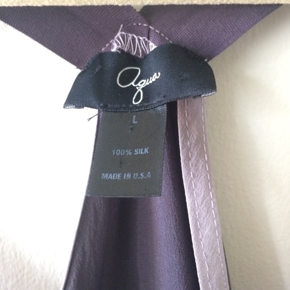 Beautiful silk two-tone purple top - Picture 4 of 4