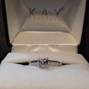 Sterling Silver Diamond Ring